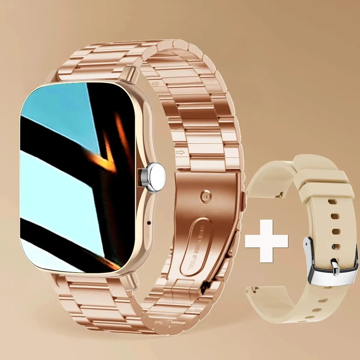 Smartwatch – Full Touch Screen, Fitness Tracker, Bluetooth Calls, Waterproof