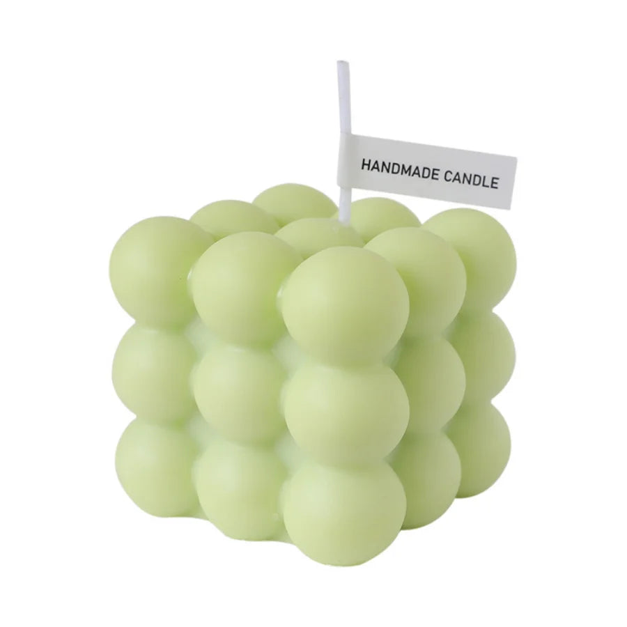 Handmade Soy Wax Aromatherapy Candle – Scented Decorative Cube/Ball Shape, Ideal for Home Decor & Wedding Gift