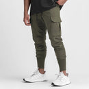 Calça desportiva camuflada para homem – leve, elástica e de secagem rápida.
