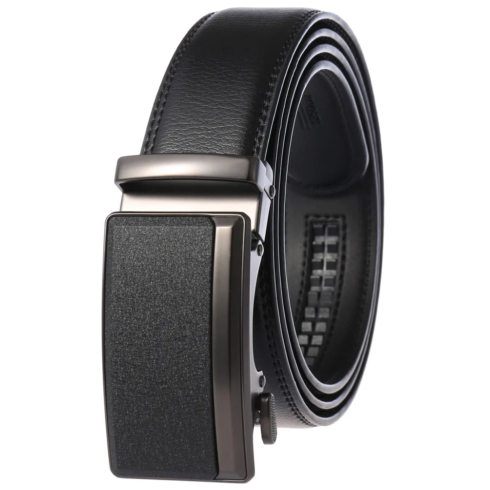 Men's Genuine Leather Belt with Automatic Buckle – Elegance & Comfort for Every Occasion