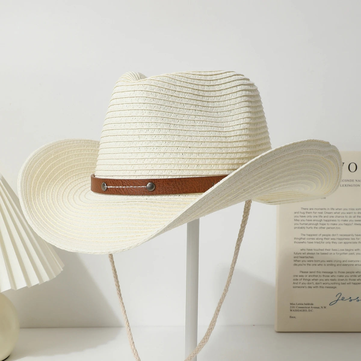 Unisex Western Style Wide-Brim Hat – All-Season Protection & Timeless Look