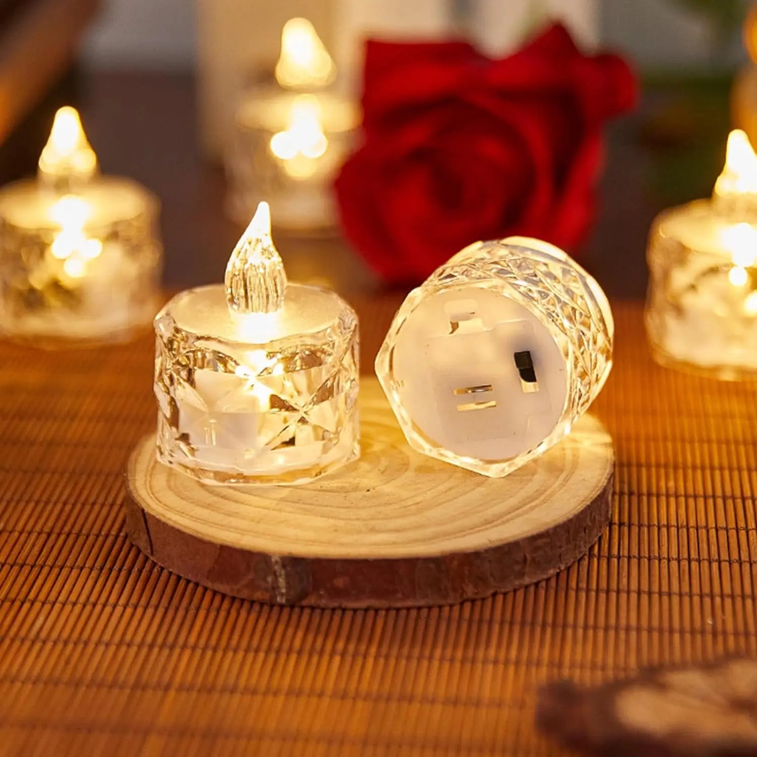 Flameless LED Crystal Candle