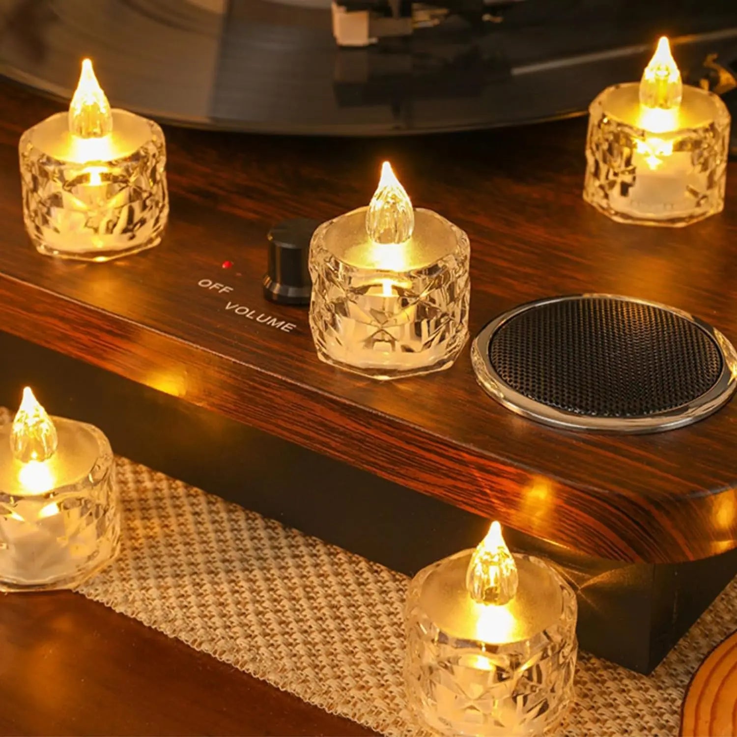 Flameless LED Crystal Candle