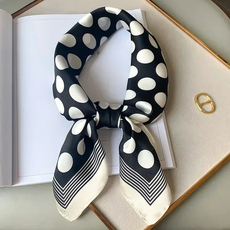 Luxury Print Satin Square Scarf – Elegant, Versatile & Lightweight for Everyday Use