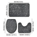3-Piece Bathroom Mat Set – Soft, Absorbent &amp; Non-Slip Comfort!