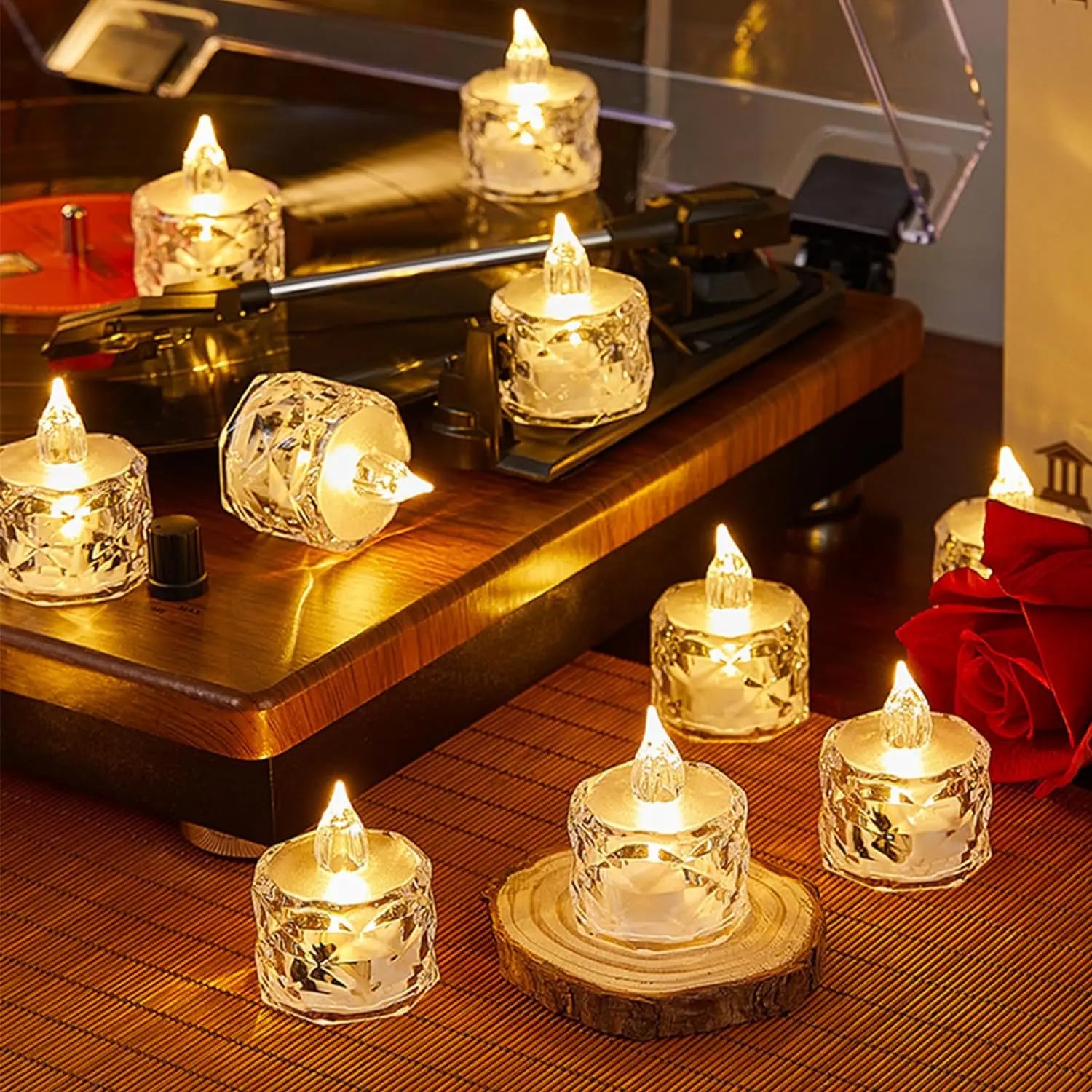 Flameless LED Crystal Candle
