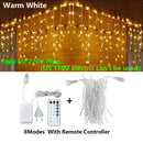 As luzes LED em forma de pendente de gelo transformam todas as noites num sonho de Natal!