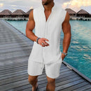 Men’s Striped Summer Set – Lightweight Style for Beach Days
