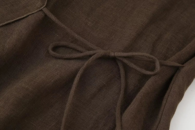 Wide Leg Pants Sets 2 Pieces Women Fashion Lace Up Kimono Tops Women's Suit Two Piece Set Spring Women Outfit