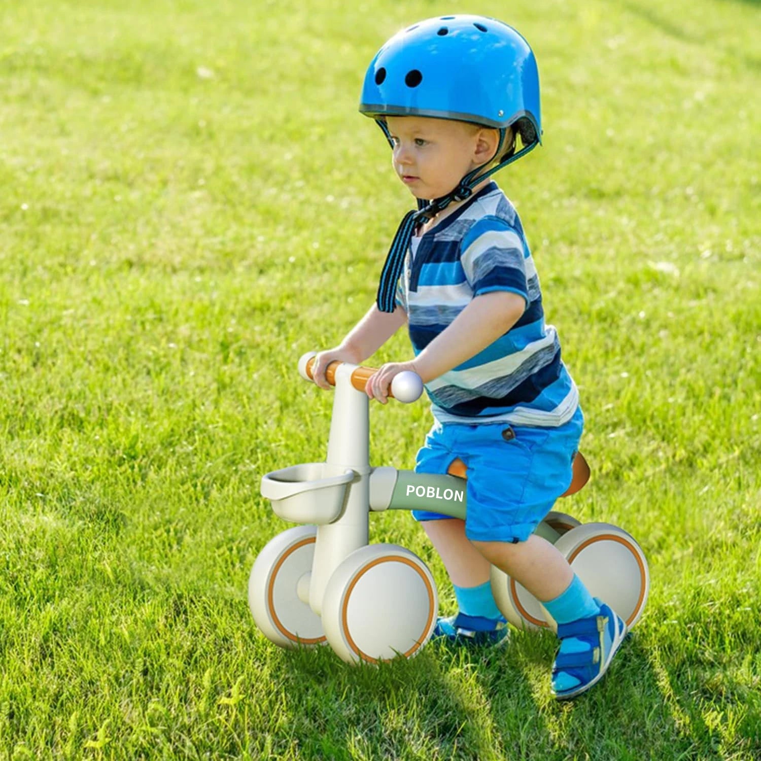 4-Wheel Baby Balance Bike – The Perfect First Ride for Toddlers!