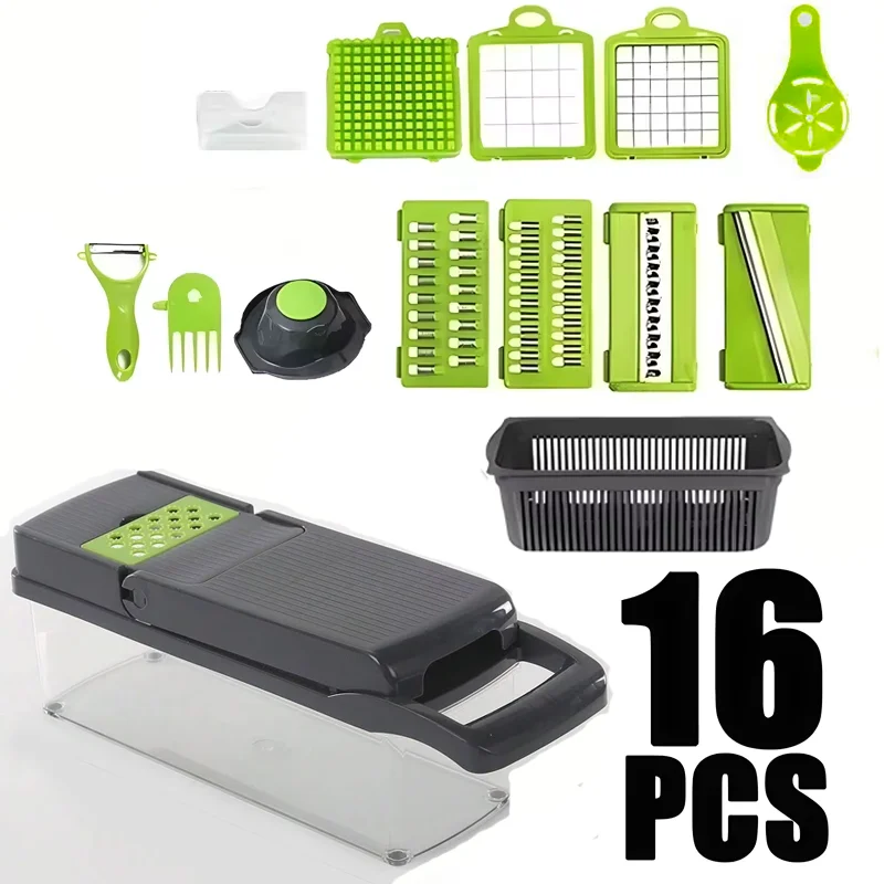 14-in-1 Vegetable Cutter – Save Money, Time & Add More Flavor to Your Kitchen!