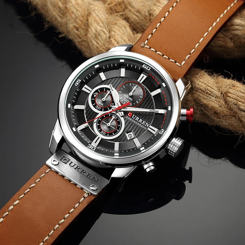 Curren Military Men's Watch – Sporty Style with Useful Features