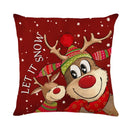 Capa de almofada de Natal de 45 cm para decoração festiva de casa.