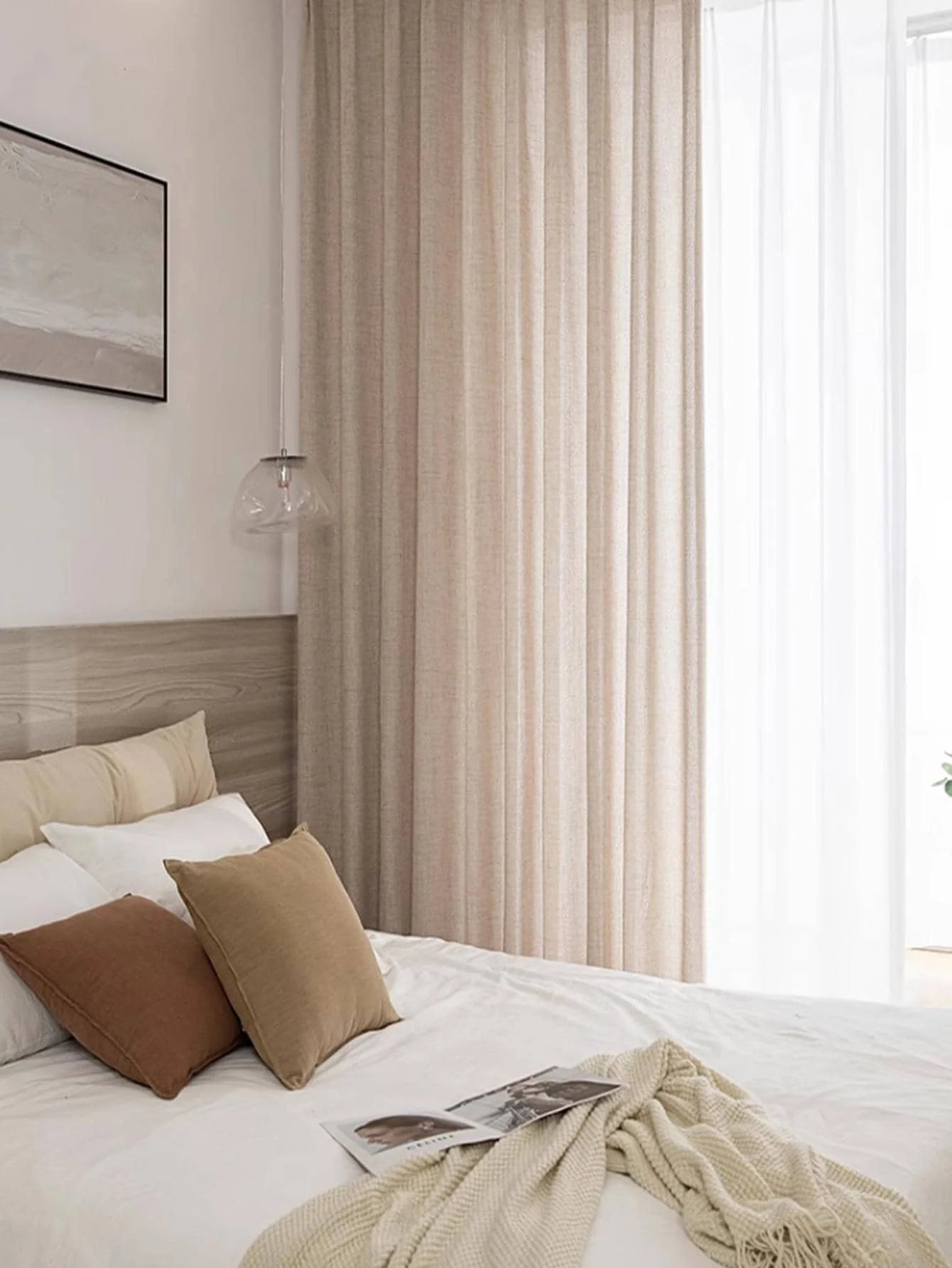 Japanese Style Cotton & Linen Curtain – Simple, Natural & Cozy