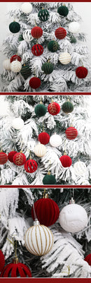 Conjunto de bolas de Natal em tons de vinho e verde: Elegância clássica para as festas de fim de ano!