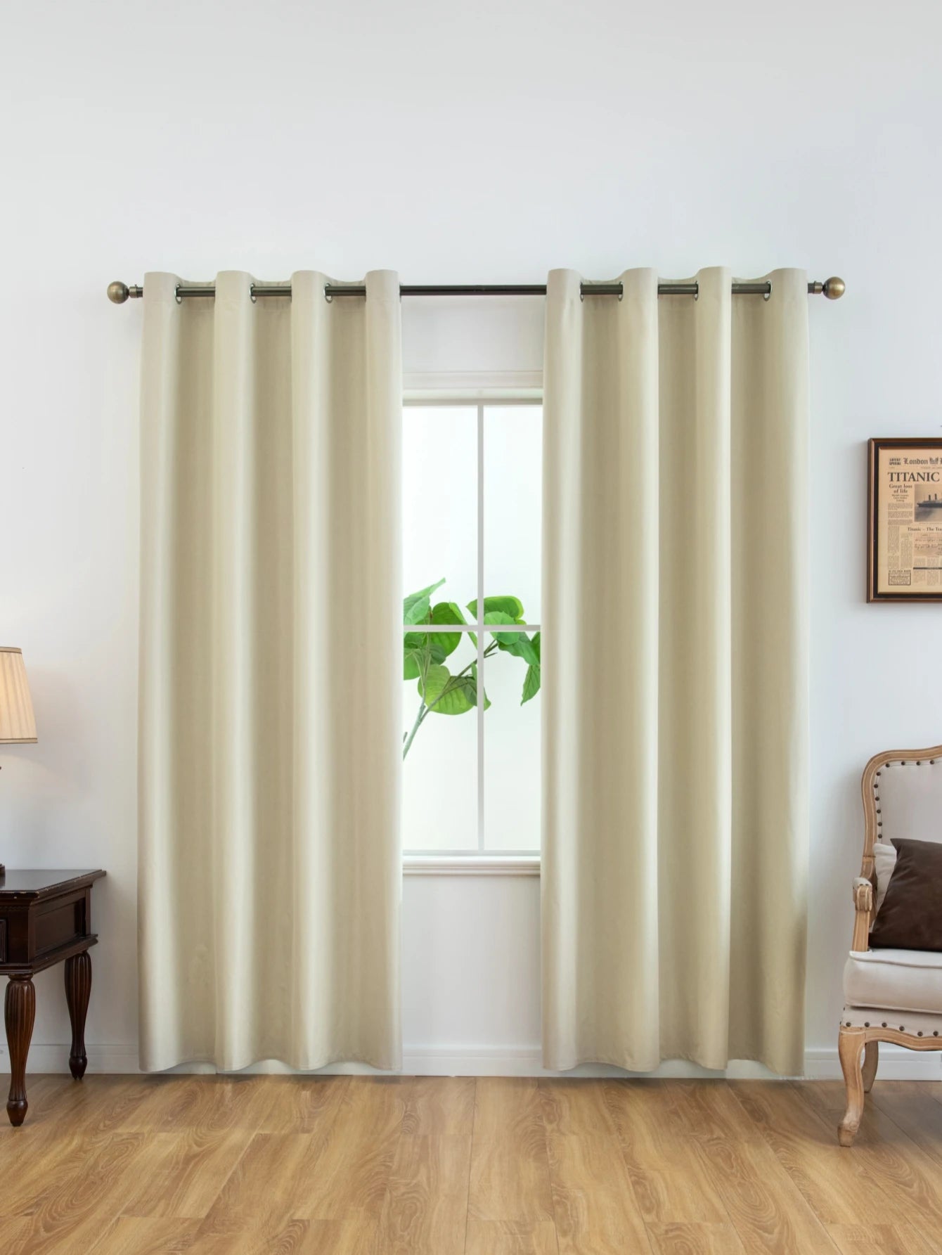 Solid Blackout Curtain with Grommets – Full Privacy and Stylish Comfort