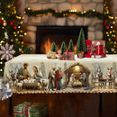 Toalha de mesa de Natal com cena da Natividade