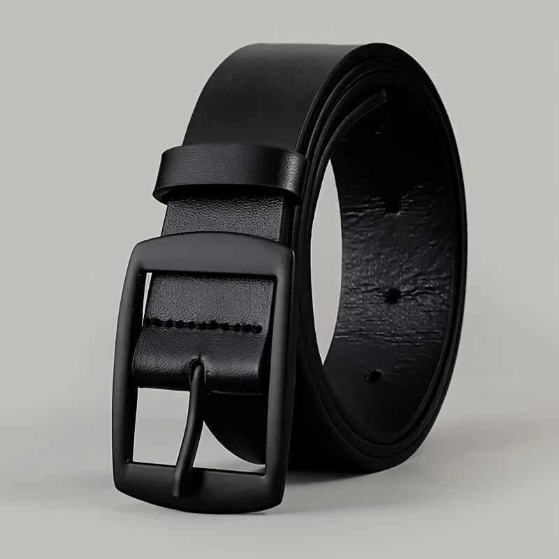 Elegant PU Leather Belt – Unisex Luxury Waist Strap for Jeans and More