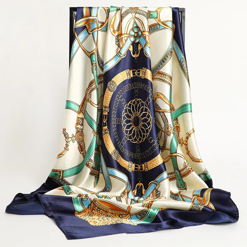 Luxury Square Satin Scarf – Effortless Elegance for Every Season