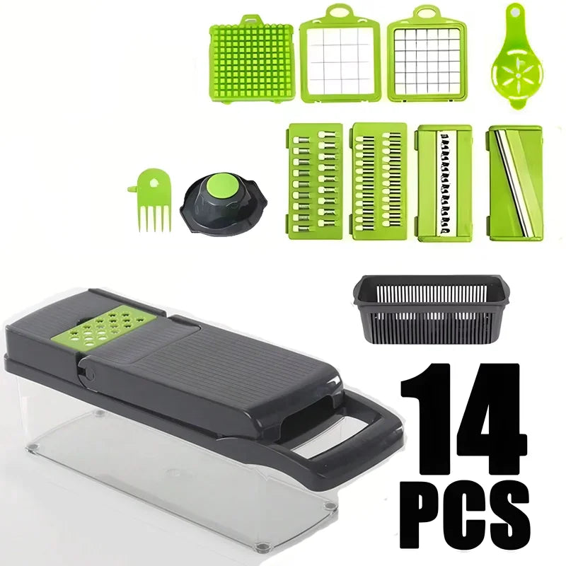 14-in-1 Vegetable Cutter – Save Money, Time & Add More Flavor to Your Kitchen!