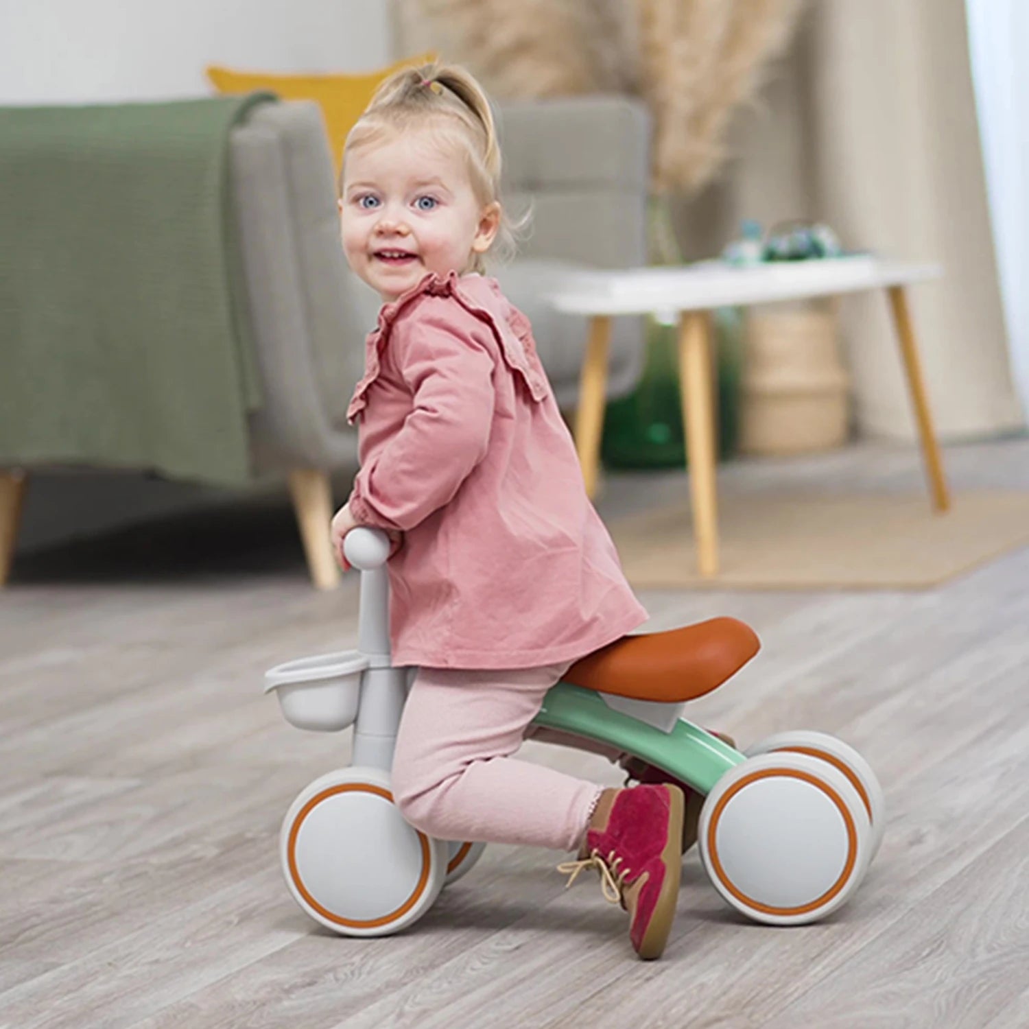 4-Wheel Baby Balance Bike – The Perfect First Ride for Toddlers!