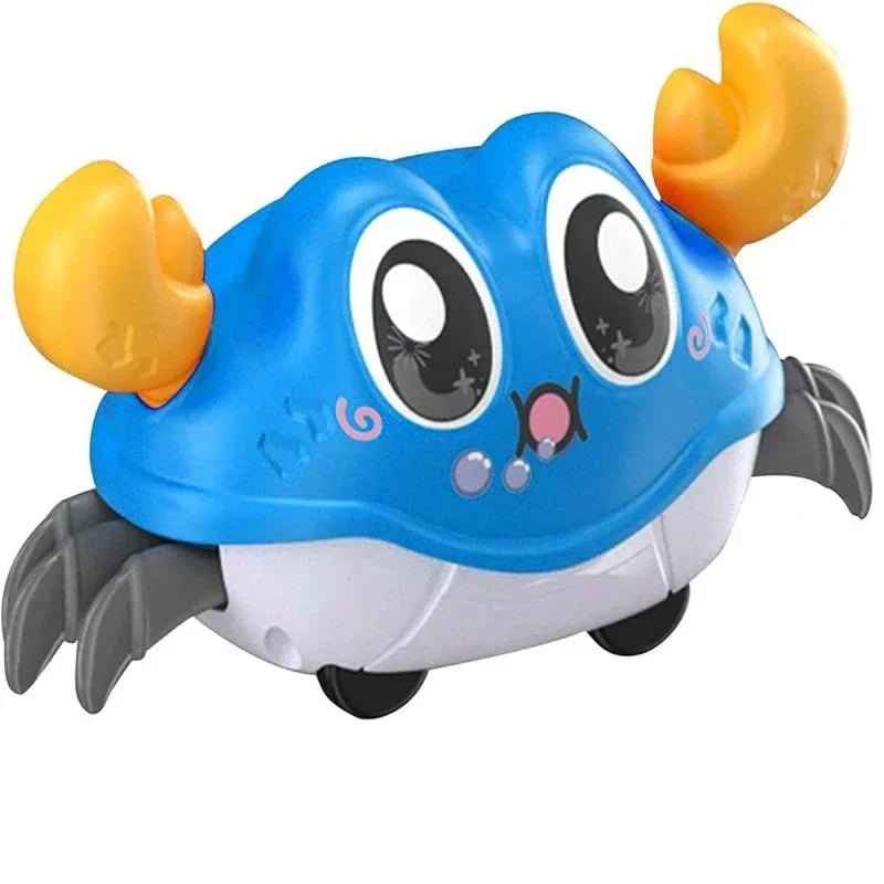 Fun Wind-Up Retractable Crab Toy – Pull-Back Action for Babies & Toddlers