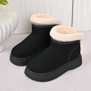 Botas Confortáveis ​​​​Femininas de Inverno Cano Curto com Forro Peluche