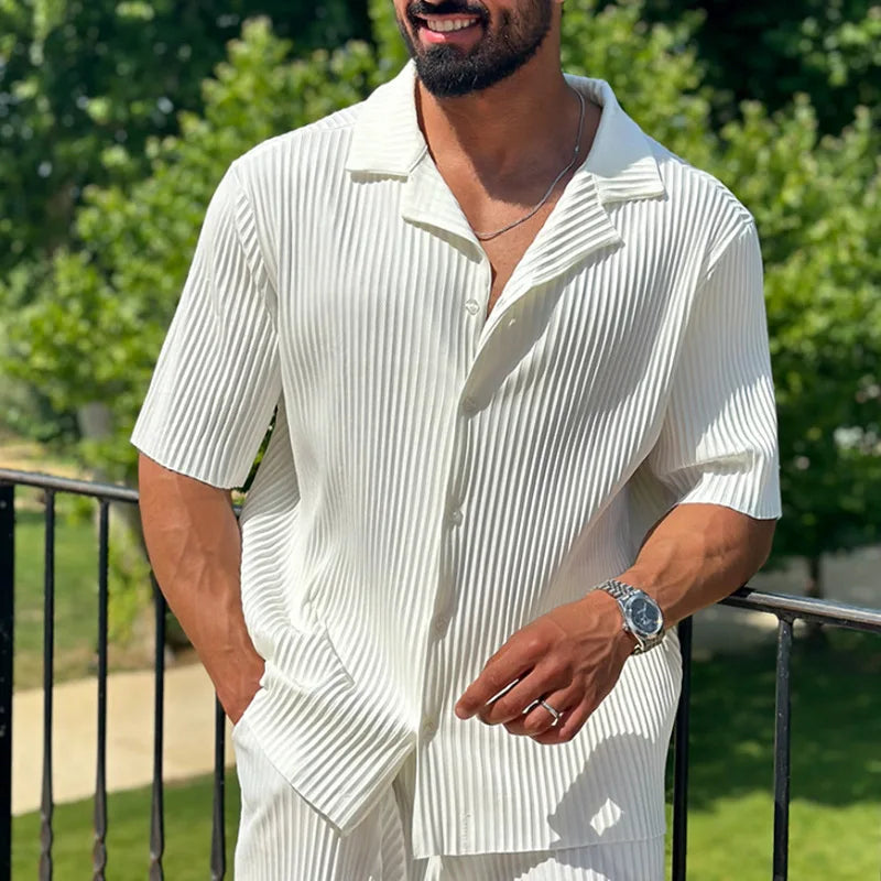 Men's Casual Pants Set for Spring and Summer