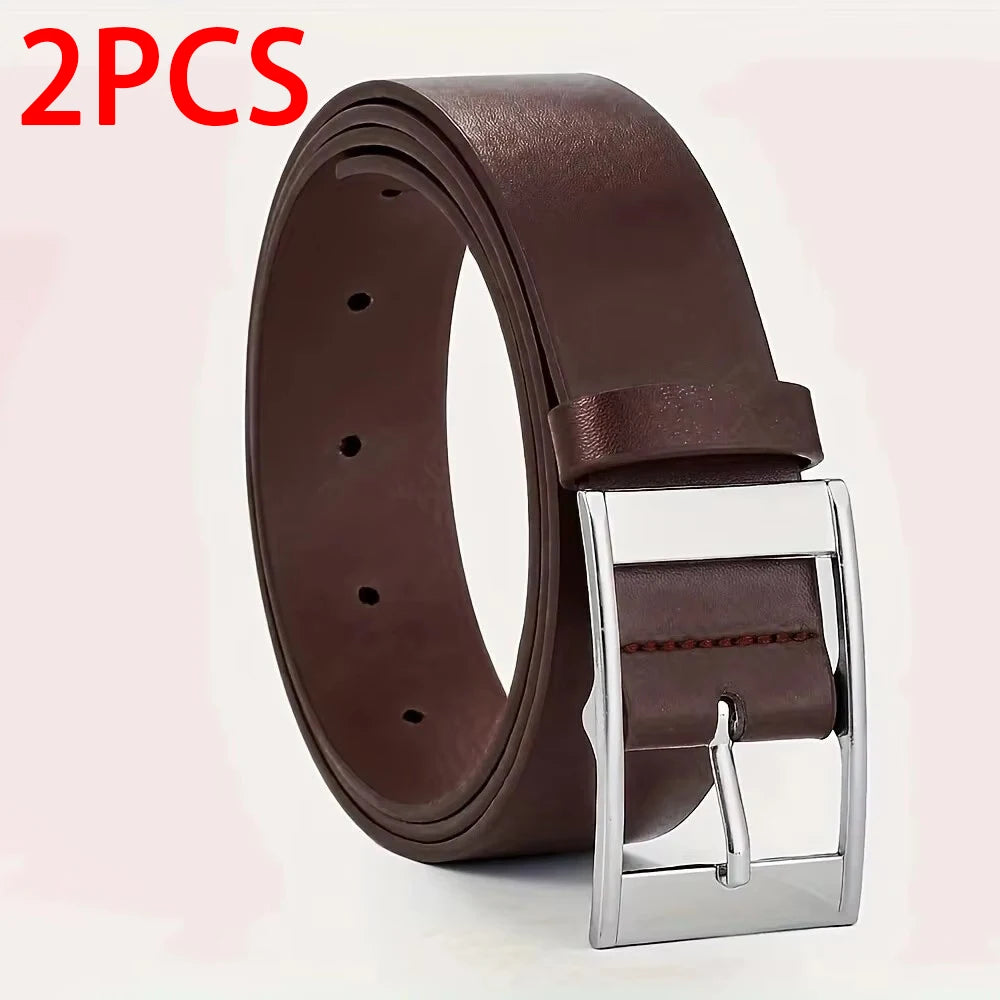 Luxury Men’s PU Leather Belt – Elegant and Versatile for Everyday Wear