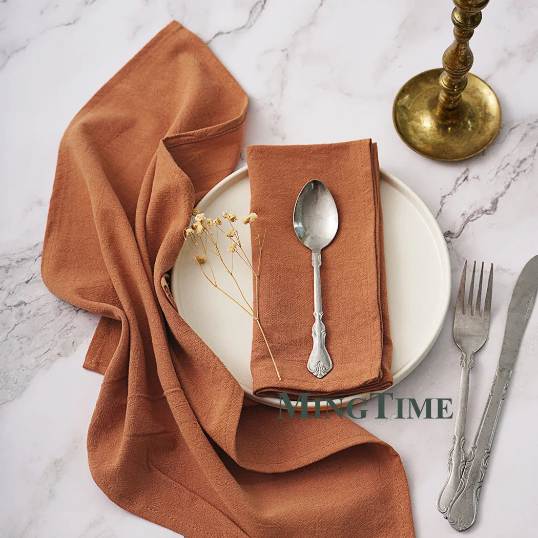 Timeless Washed Cotton Napkin 40x40cm – Elegant Table Accent with Affordable Style