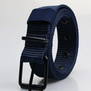 Cinto de lona para homem com fivela de metal – estilo casual, durável e versátil.