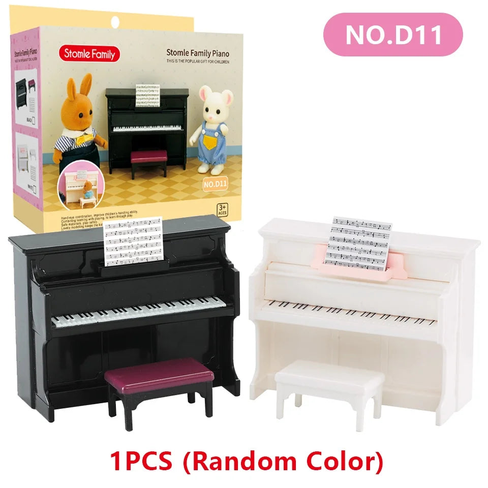 Forest Miniature Dollhouse – Kitchen & Dining Room Furniture Set