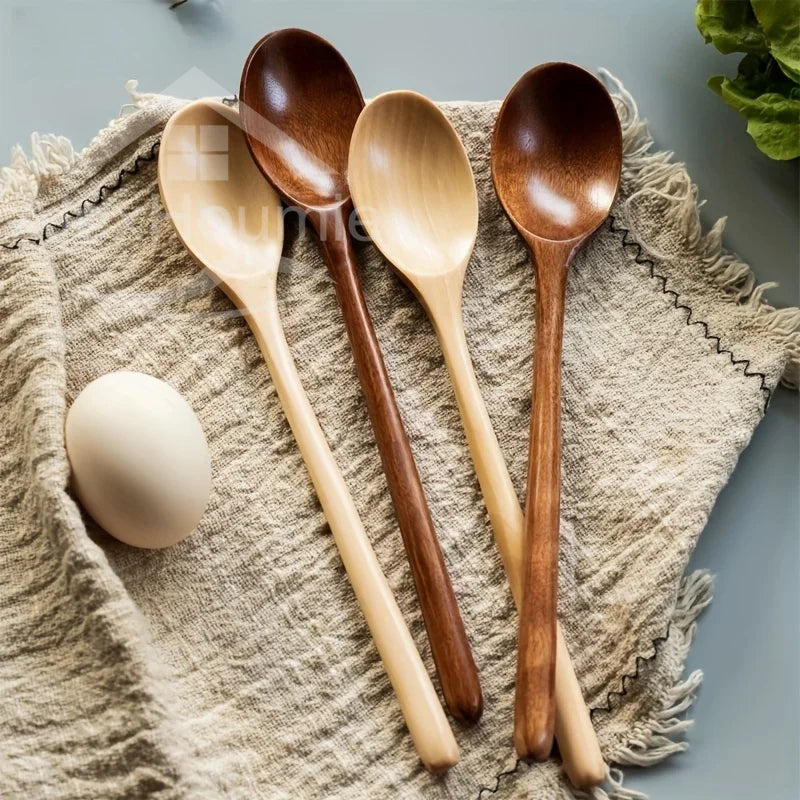 6-Piece Wooden Spoon Set – Korean Style