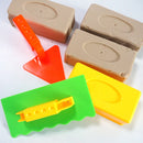 Conjunto de 3 peças de moldes para tijolos de areia e neve – Brinquedo para construir castelos ao ar livre para crianças, ideal para praia ou diversão no inverno.