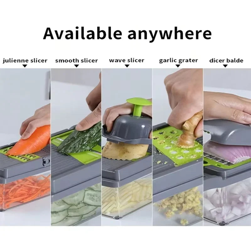 14-in-1 Vegetable Cutter – Save Money, Time & Add More Flavor to Your Kitchen!