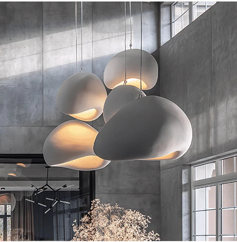 Nordic Wabi Sabi Pendant Lamp – Modern Handmade Charm for Your Home