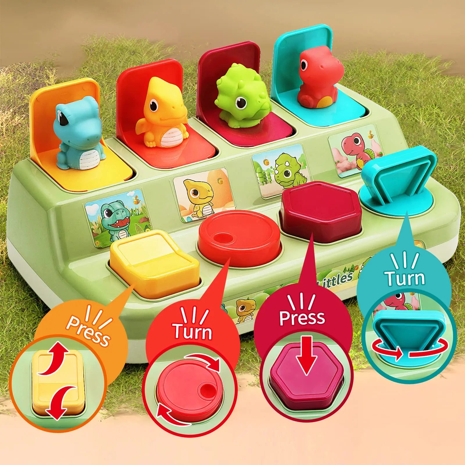 Interactive Pop-Up Educational Toy – Cause and Effect Learning for Toddlers and Preschoolers