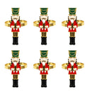 Conjunto de 6 argolas para guardanapos natalinos