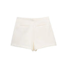 Saia-calça curta de cintura subida – estilo básico e casual