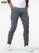 Calças cargo slim fit para homem