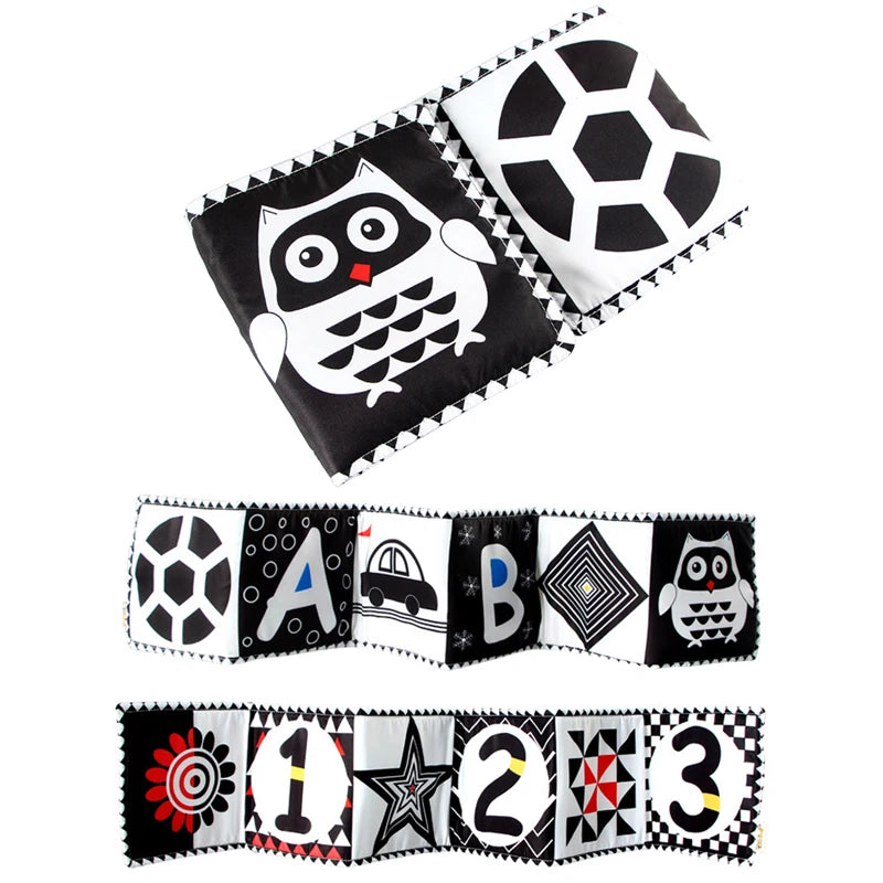 3D Touch & Feel Soft Baby Book – Musical High-Contrast Cloth Book for Infants (0–12 Months)