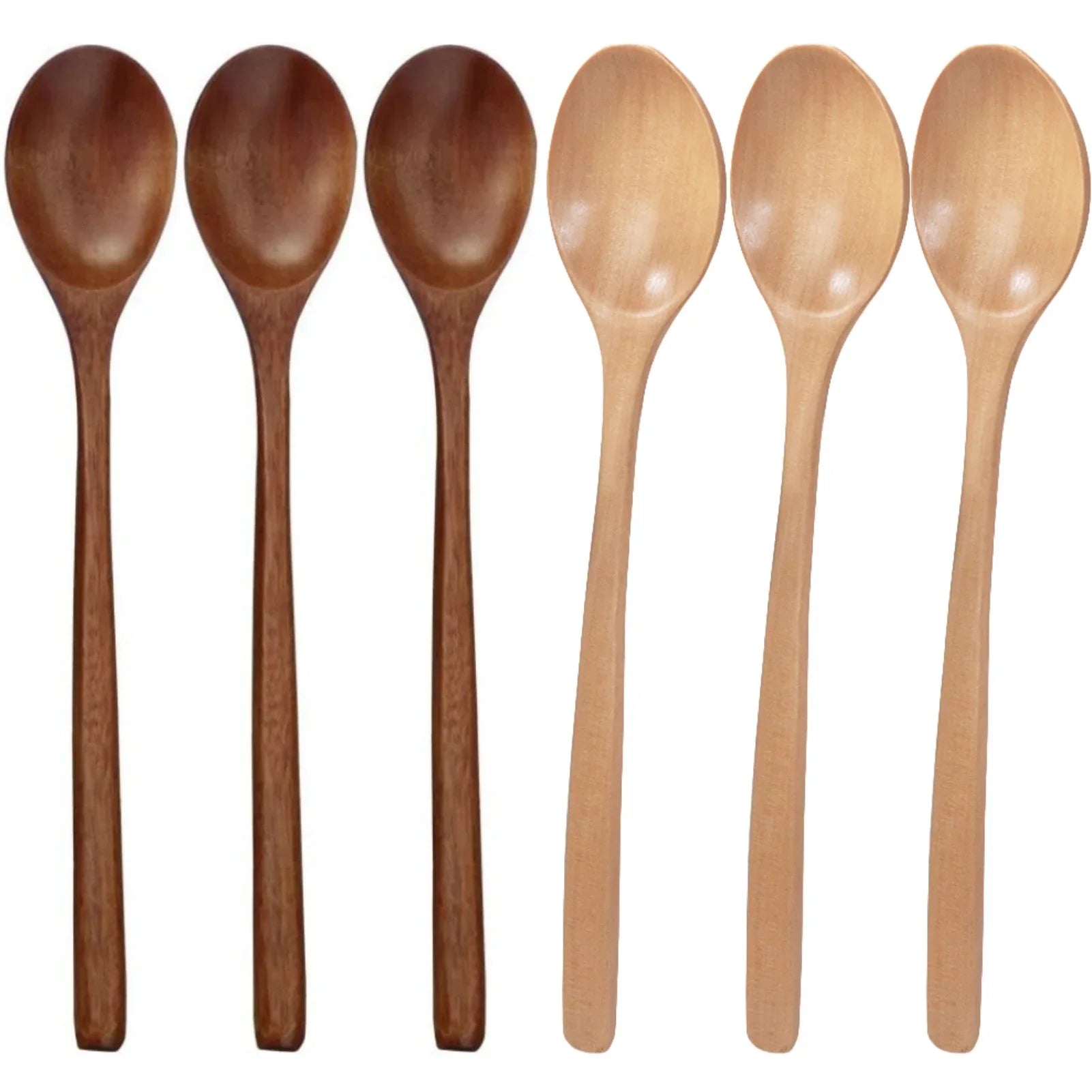 6-Piece Wooden Spoon Set – Korean Style