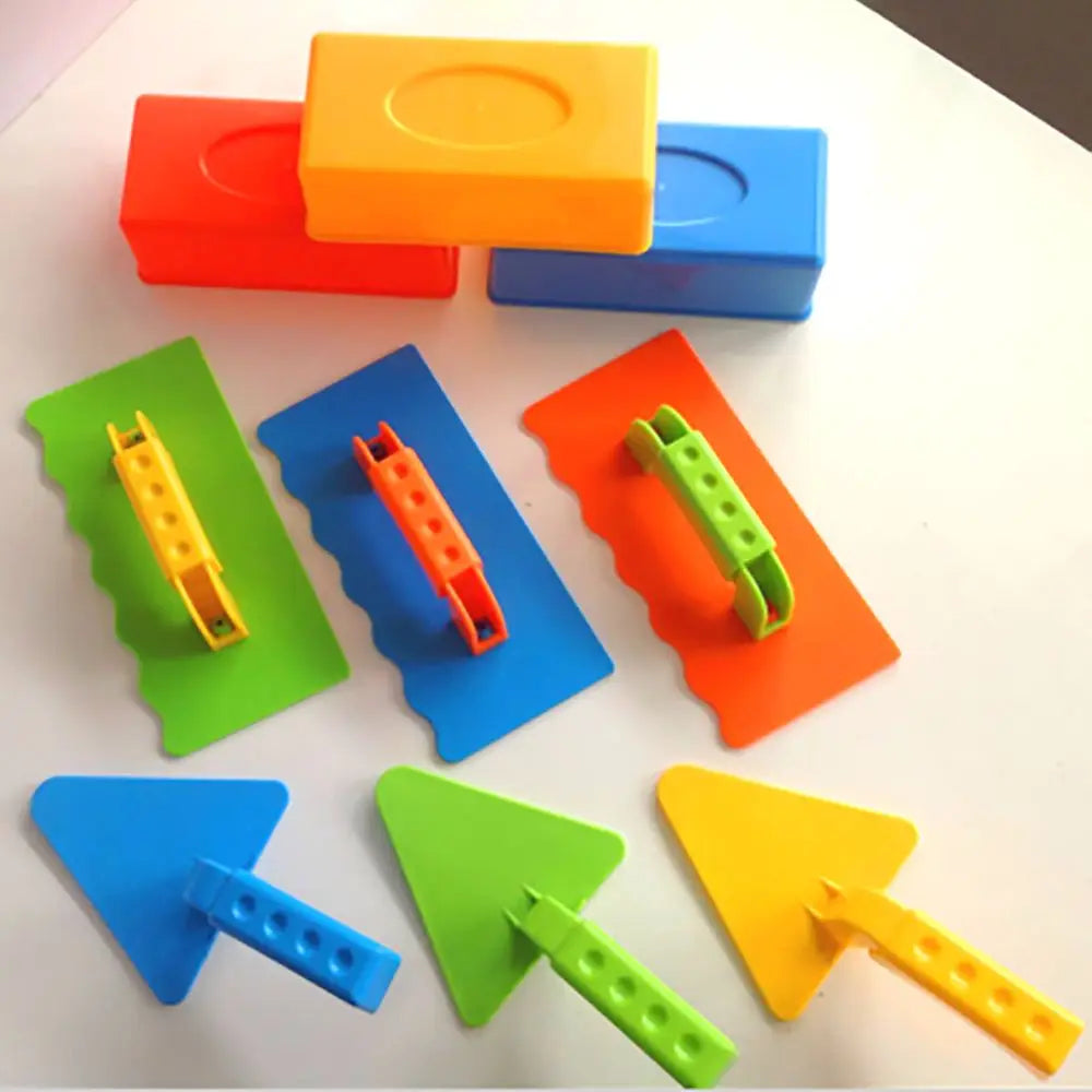 3 PCS Sand & Snow Brick Mold Toy Set – Outdoor Kids Castle Builder for Beach or Winter Fun