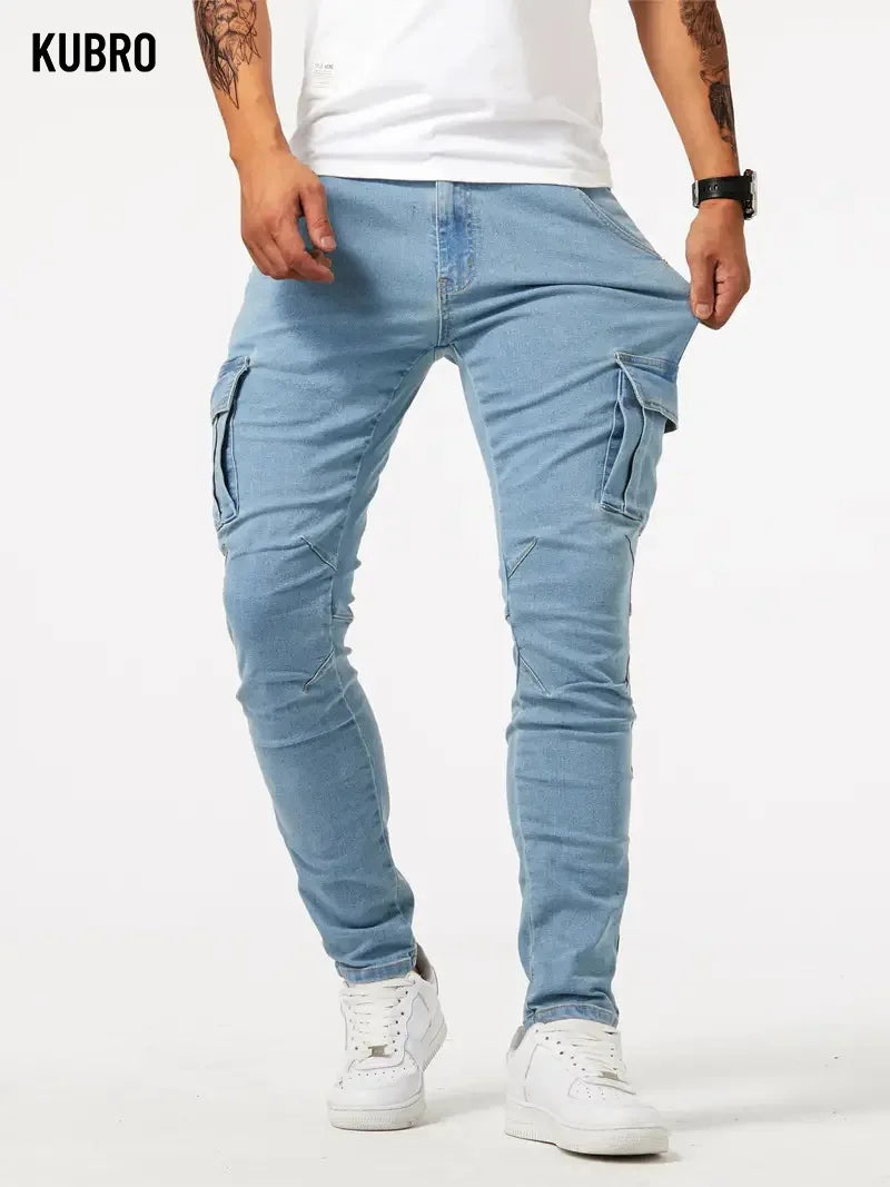 Men's Slim Fit Cargo Jeans