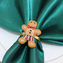 Anéis de guardanapo de Natal com estampado de Quebra-Nozes e Homem-Biscoito!