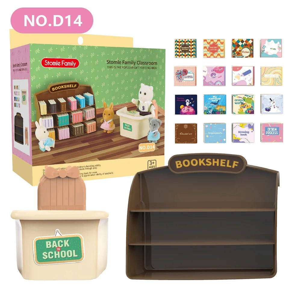 Forest Miniature Dollhouse – Kitchen & Dining Room Furniture Set
