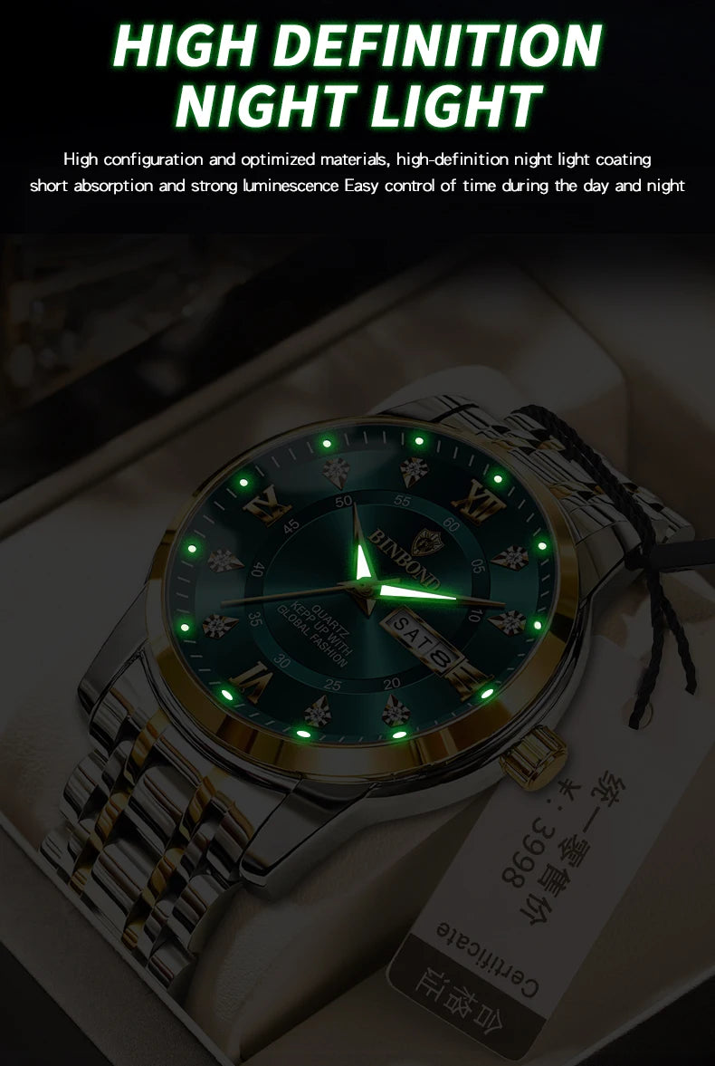 Men’s Luxury Style Watch – Stylish & Waterproof, Great Value