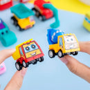 Conjunto de 6 Miniaturas de Carrinhos de Engenharia com Mecanismo de Fricção