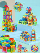 Blocos de Construção Magnéticos – Brinquedo Educativo e de Construção STEM de Tamanho Médio