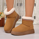 Botas Confortáveis ​​​​Femininas de Inverno Cano Curto com Forro Peluche